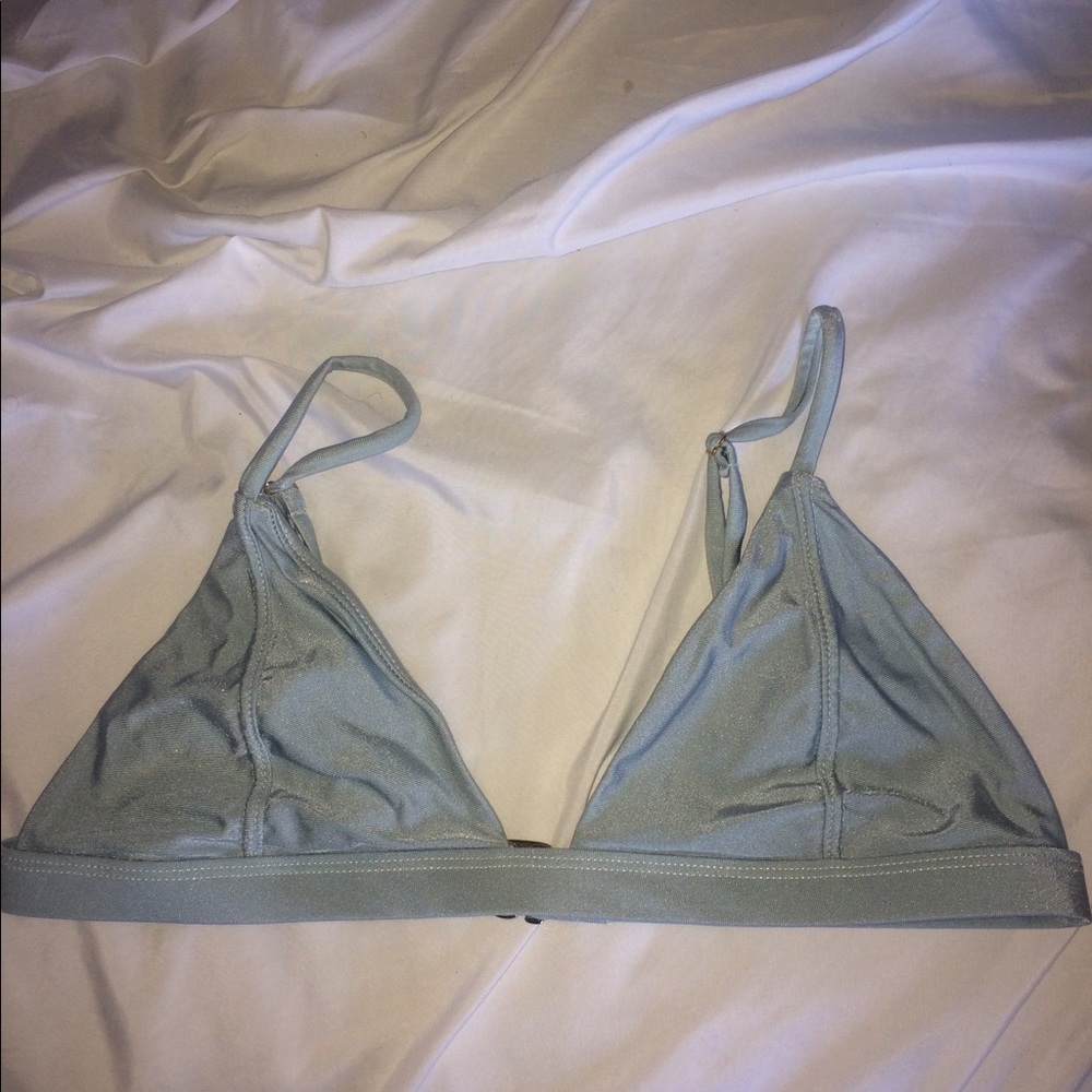 NWOT baby blue Kira swim bikini top
